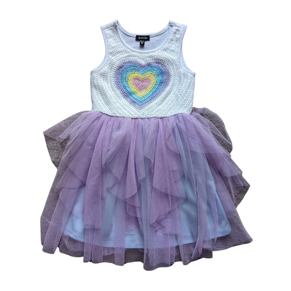 Zunie Heart Dress Girls size 5